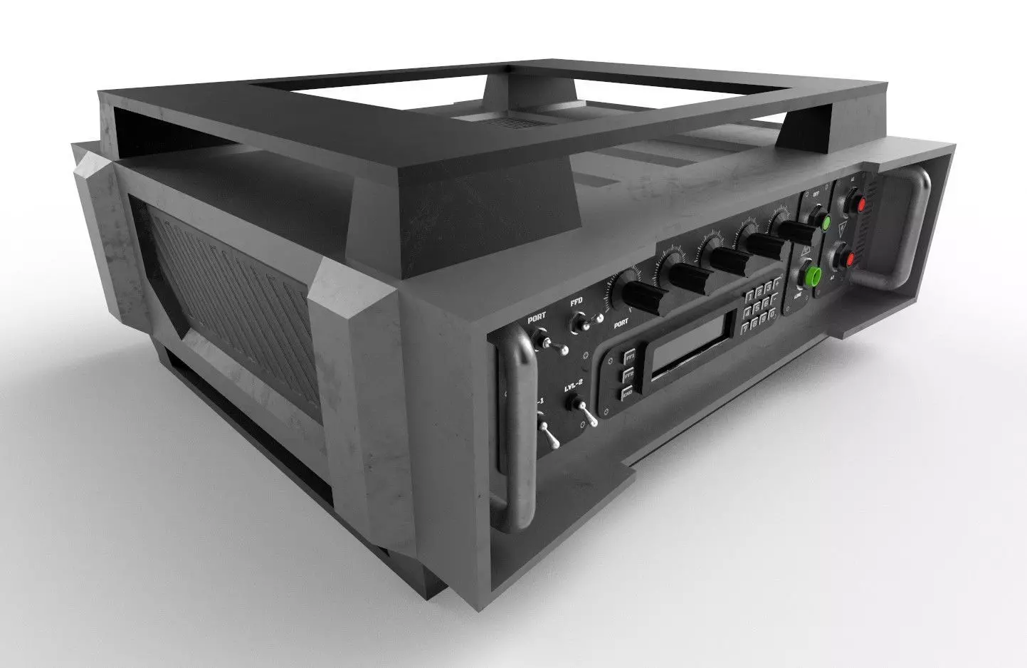 Military Radio Model 05 Low-poly 3D model_0