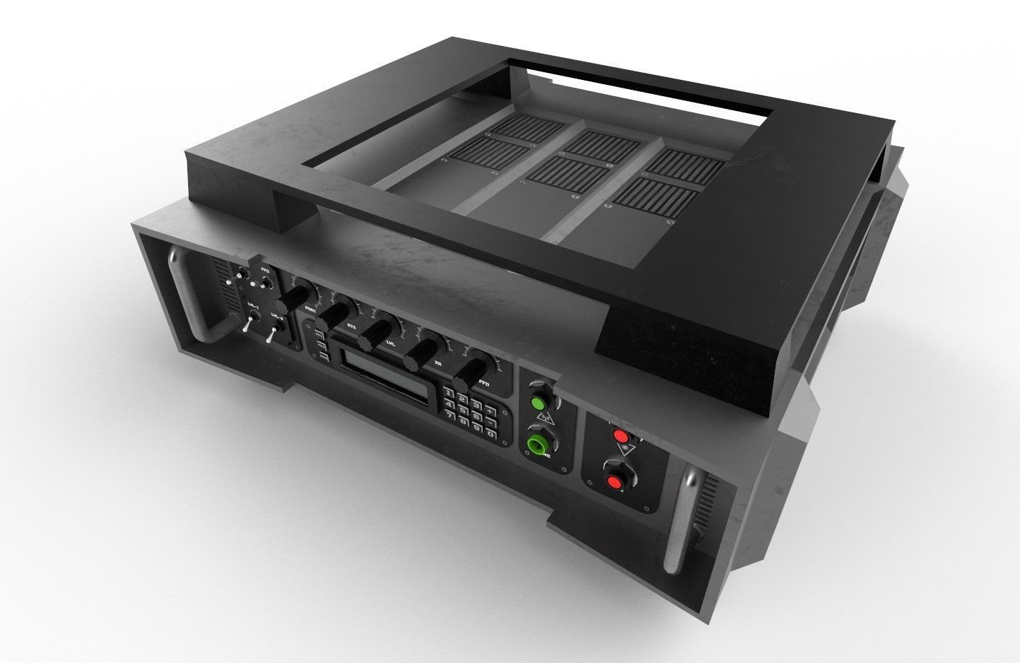 Military Radio Model 05 Low-poly 3D model_26