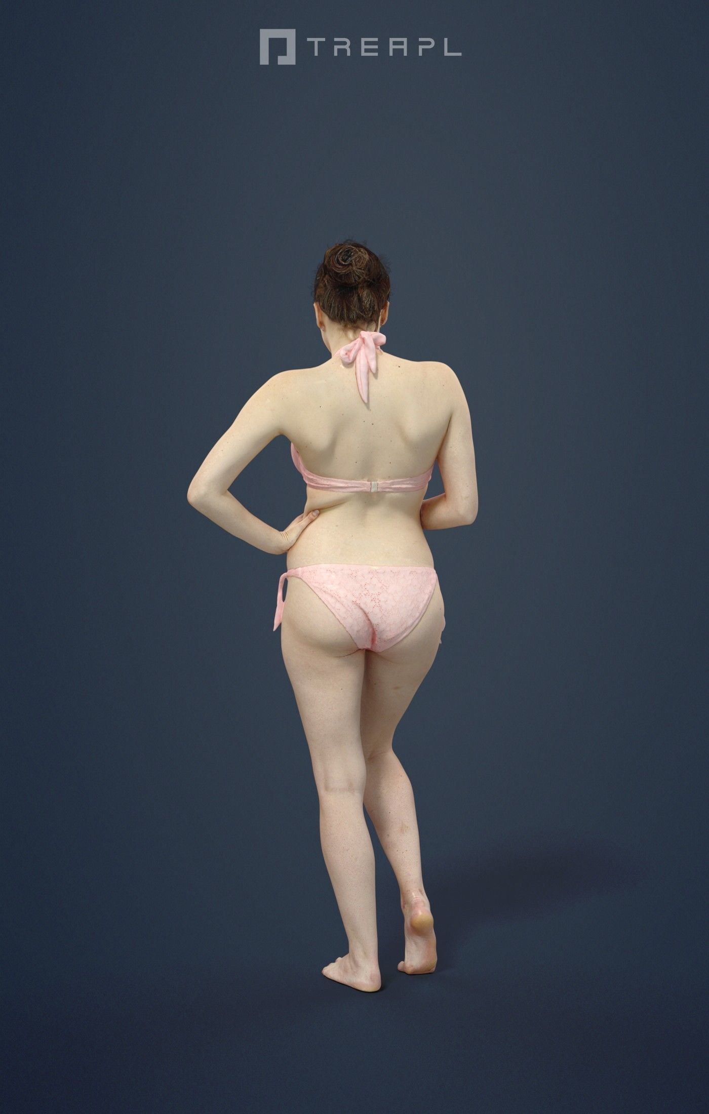 3d crowds and Dream a beach woman bikini Martini 3D Model Collection_20