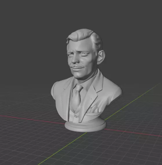 Clark Gable 3D print model_9