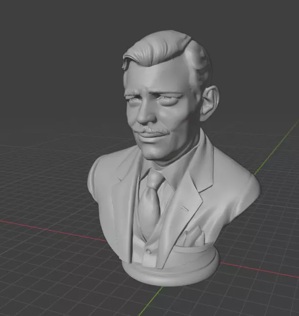 Clark Gable 3D print model_4