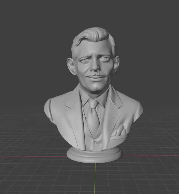 Clark Gable 3D print model_11