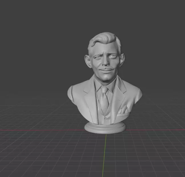 Clark Gable 3D print model_8