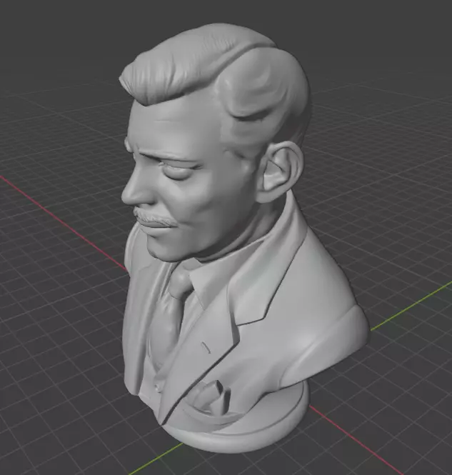 Clark Gable 3D print model_3