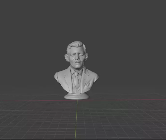 Clark Gable 3D print model_0