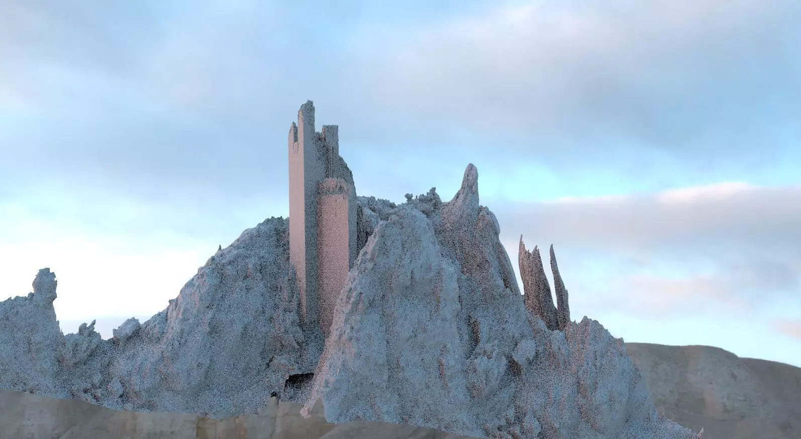 Spain Fort detail 3D model_0