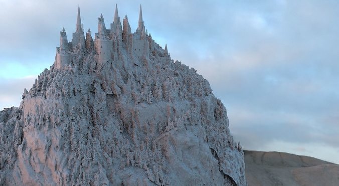 Romanian Medieval Castle Vlad the Impaler 3D model