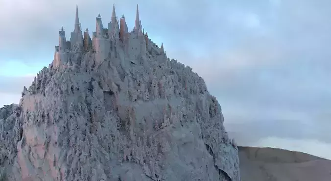 Romanian Medieval Castle Vlad the Impaler 3D model
