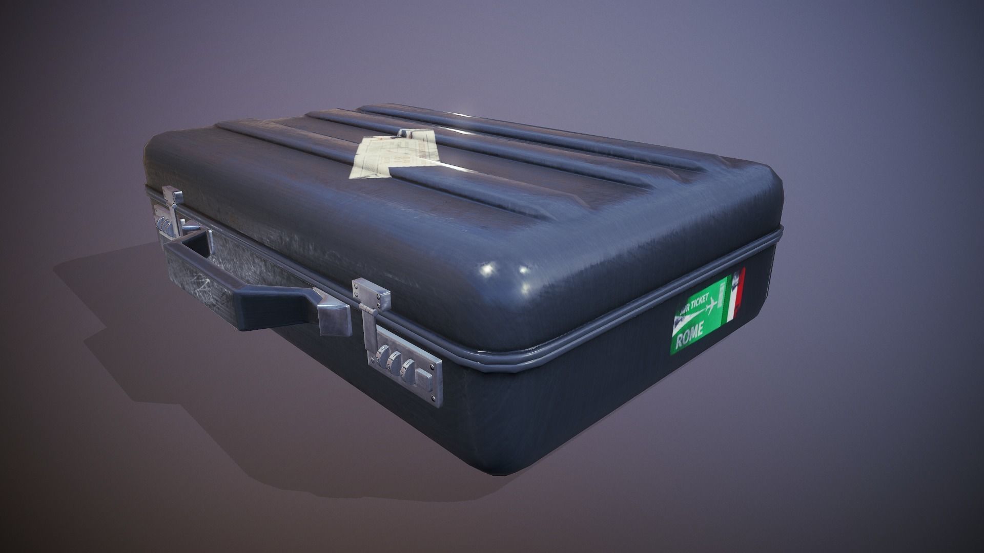 Briefcase - Tutorial Included Low-poly 3D model_6