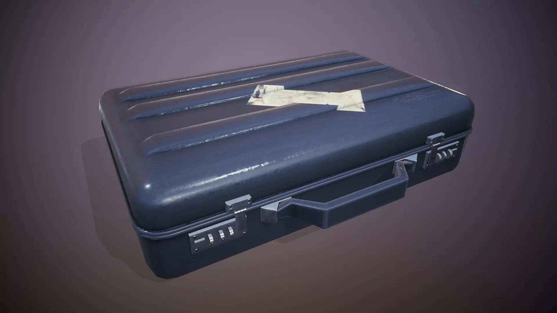 Briefcase - Tutorial Included Low-poly 3D model_0