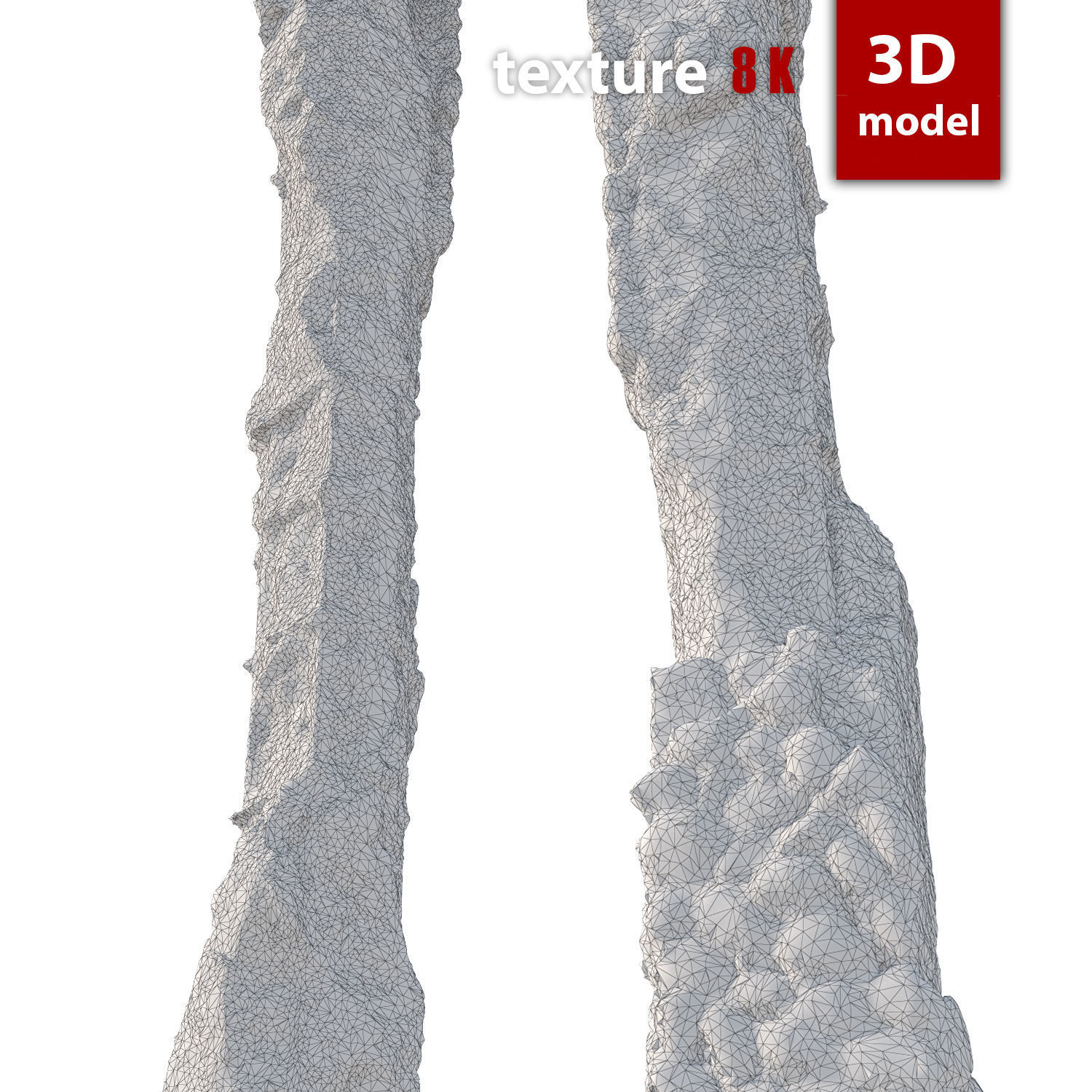 372 Column Low-poly 3D model_5