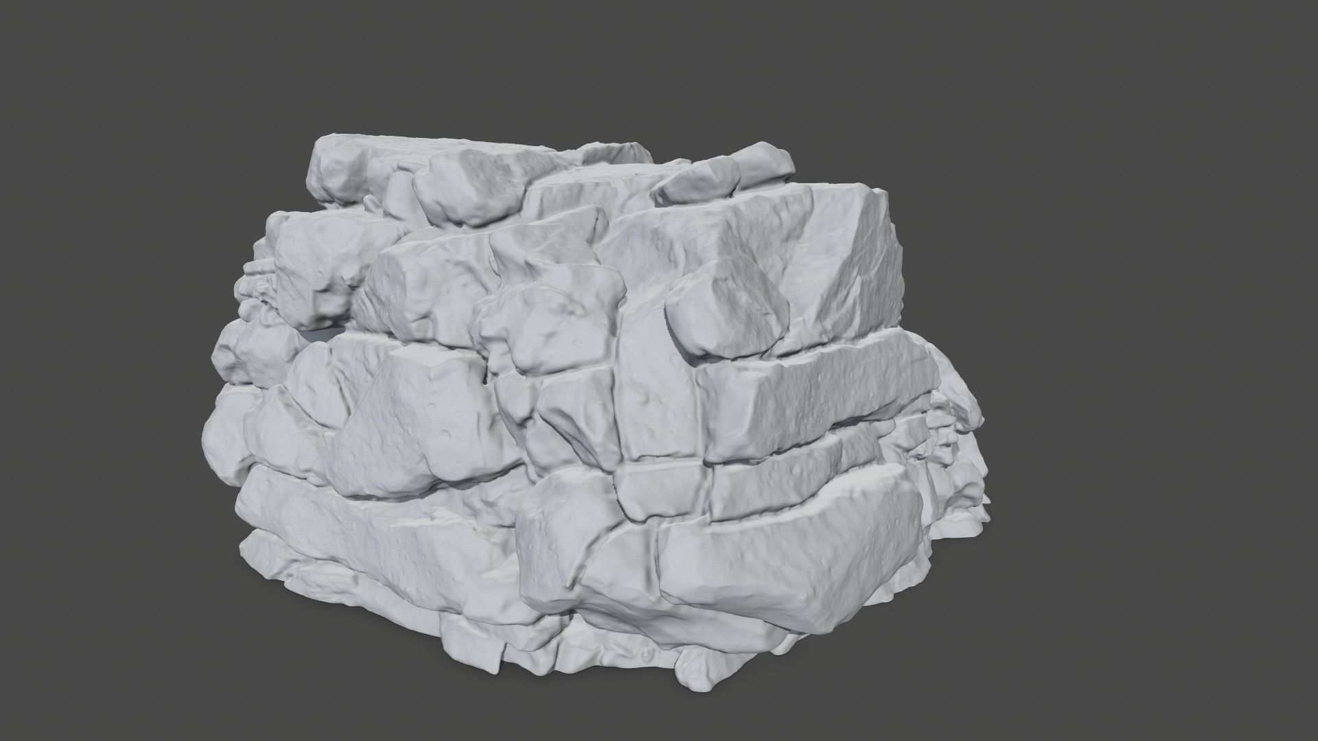 print rock 4 pile of rocks 3D print model_5