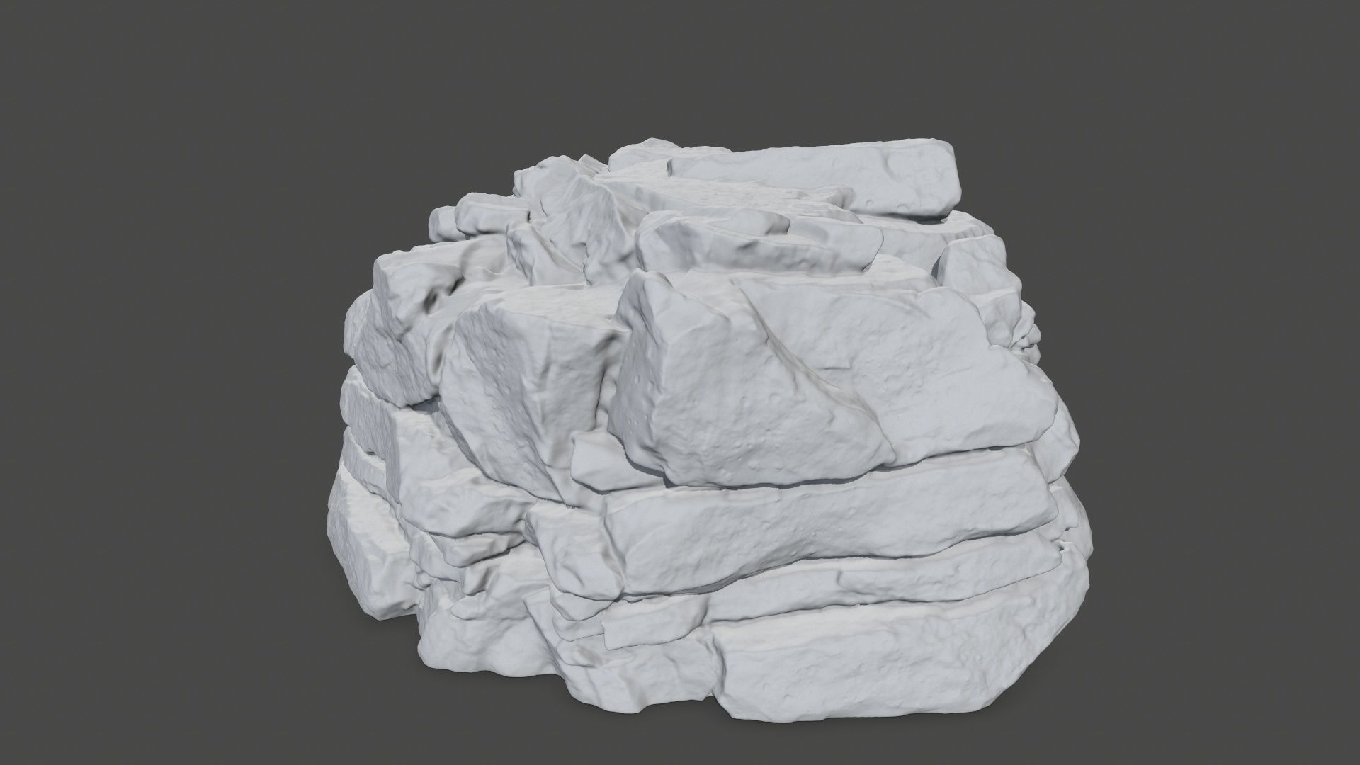 print rock 4 pile of rocks 3D print model_1