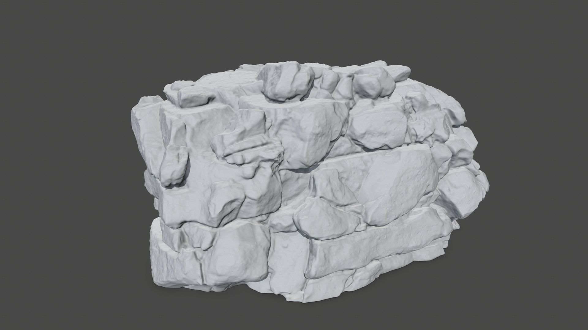 print rock 4 pile of rocks 3D print model_6