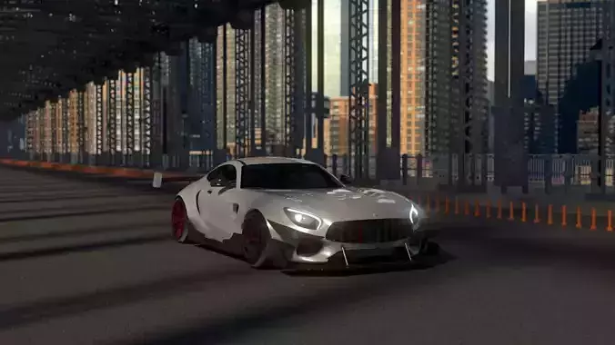 AMG GT race track body kit