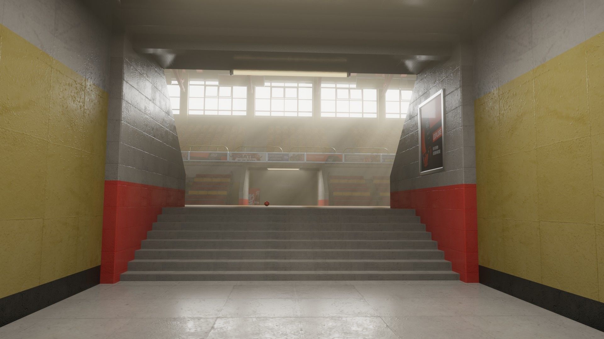 basket ball court 3D model_3