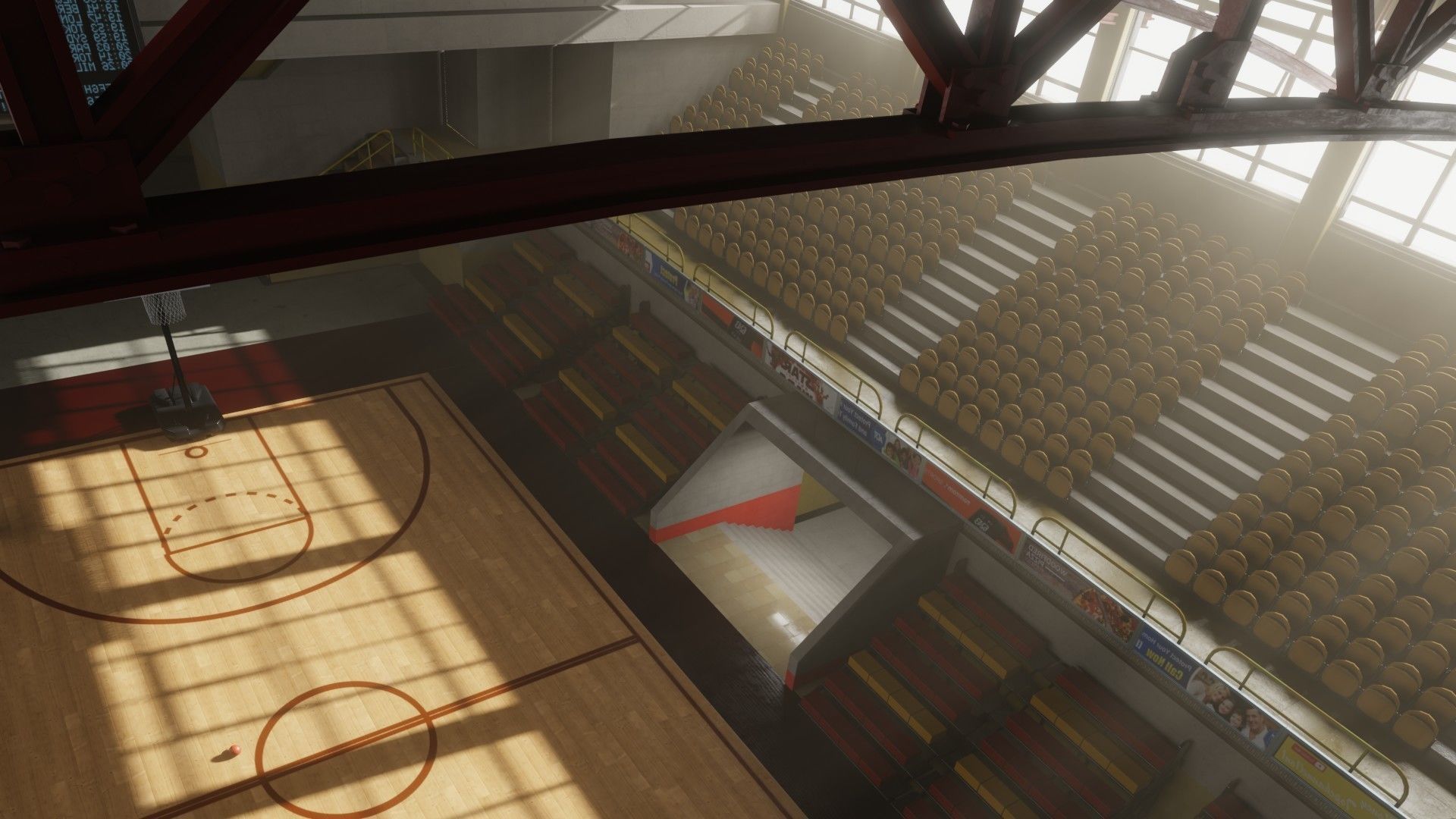 basket ball court 3D model_7