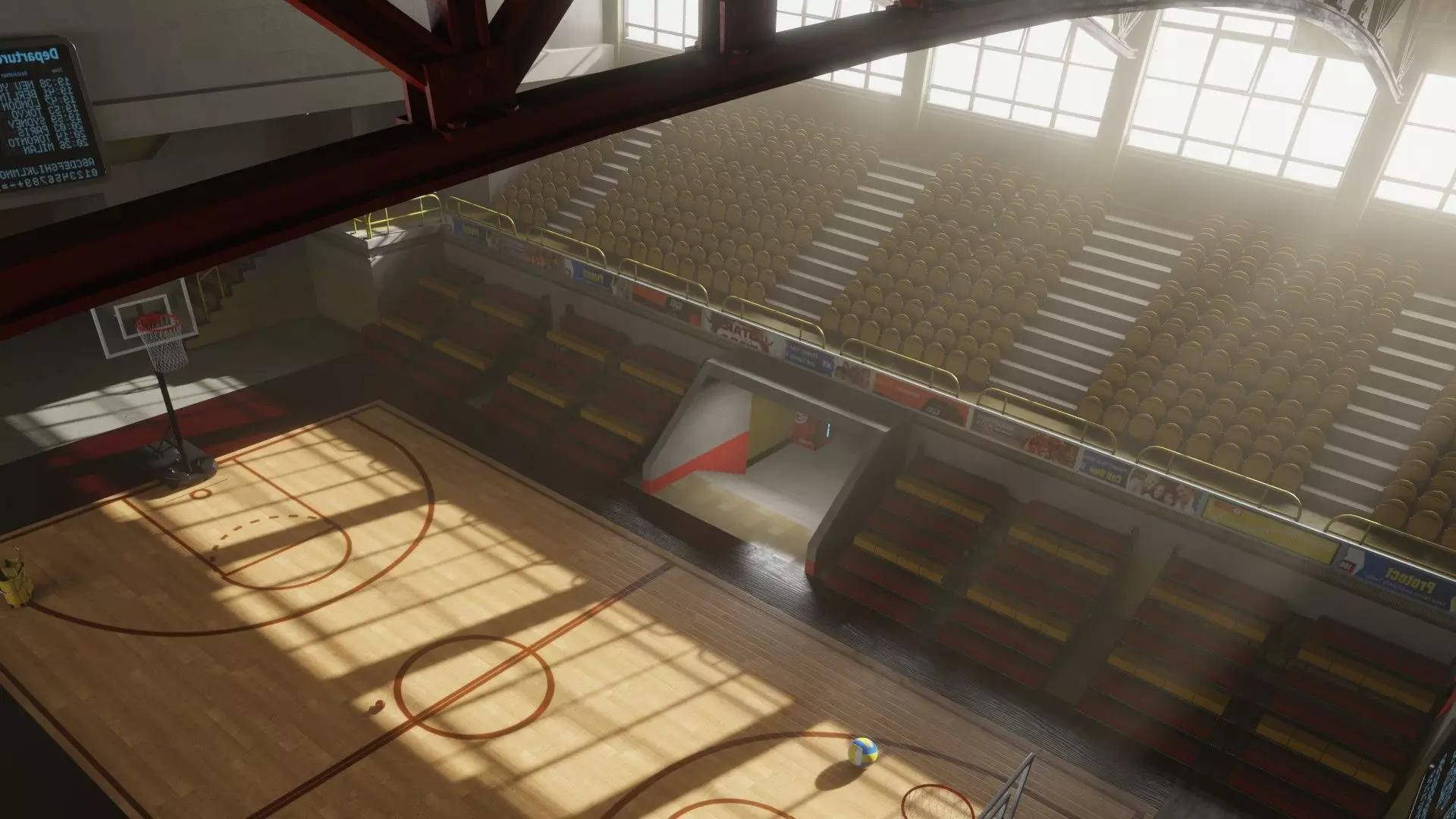 basket ball court 3D model_0