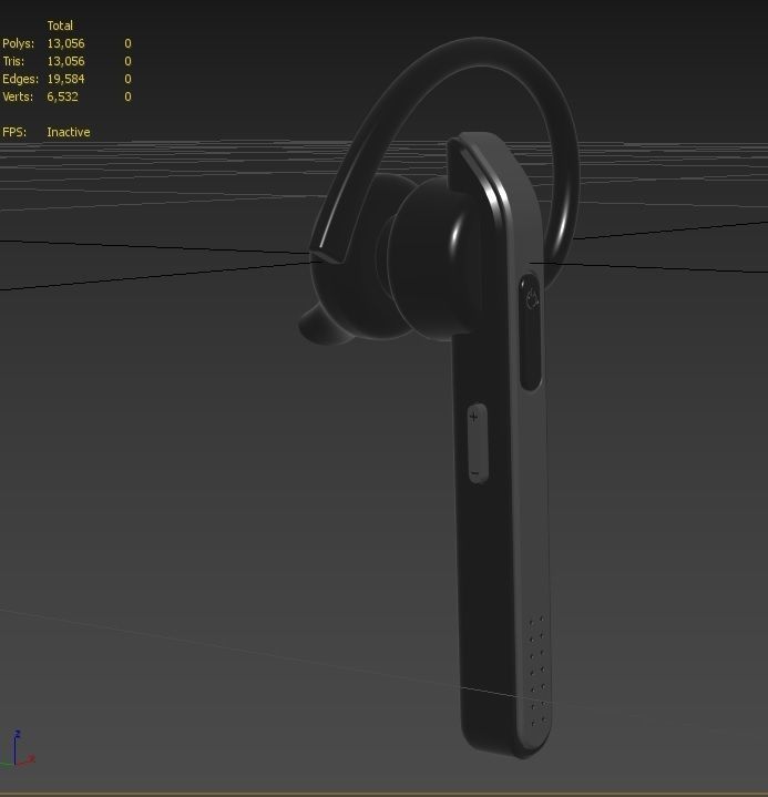Bluetooth Headset  M2 Low-poly 3D model_42