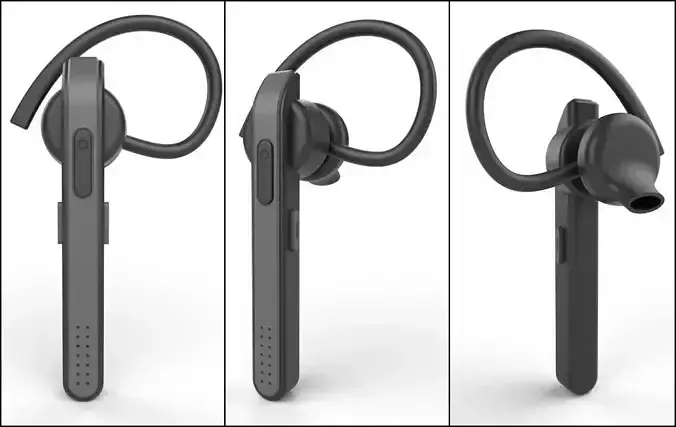 Bluetooth Headset  M2 Low-poly 3D model