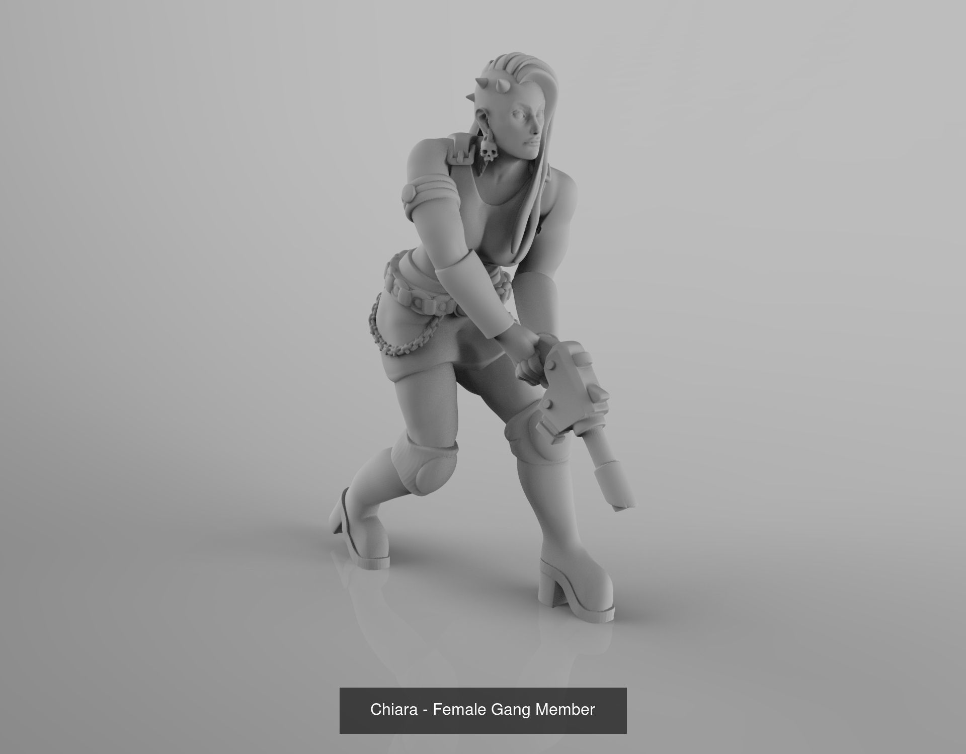 House Bellamorte - Female Gang 3D Model Collection_2