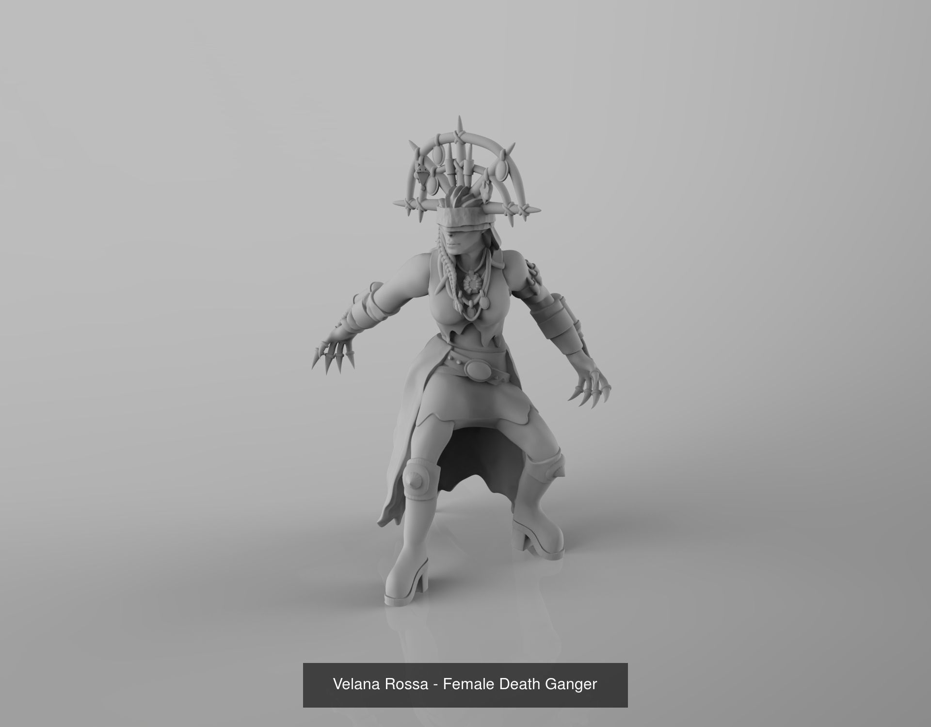 House Bellamorte - Female Gang 3D Model Collection_8