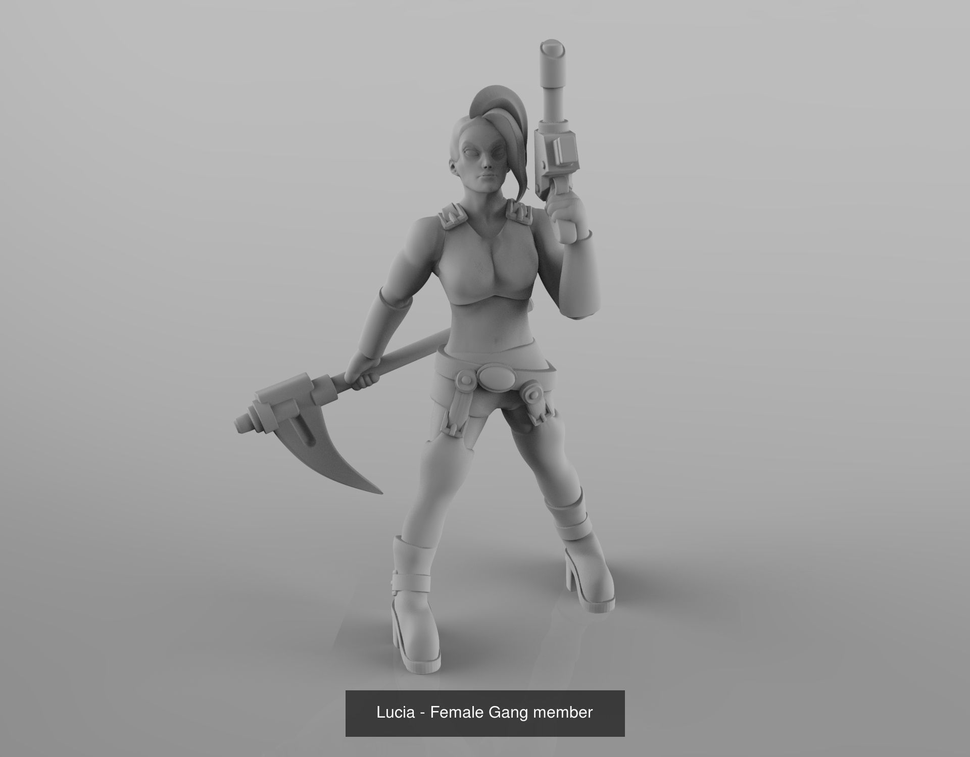 House Bellamorte - Female Gang 3D Model Collection_5