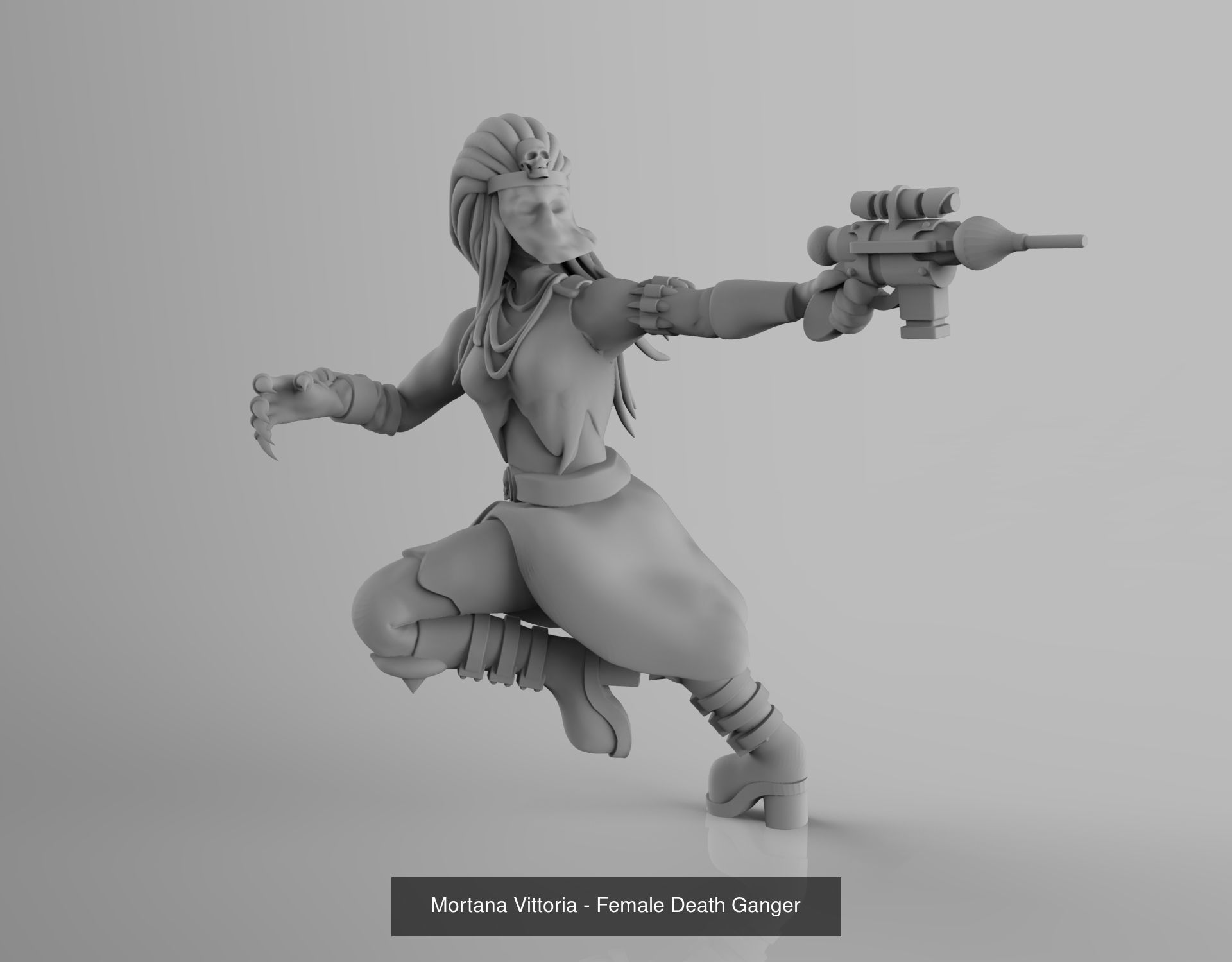 House Bellamorte - Female Gang 3D Model Collection_6