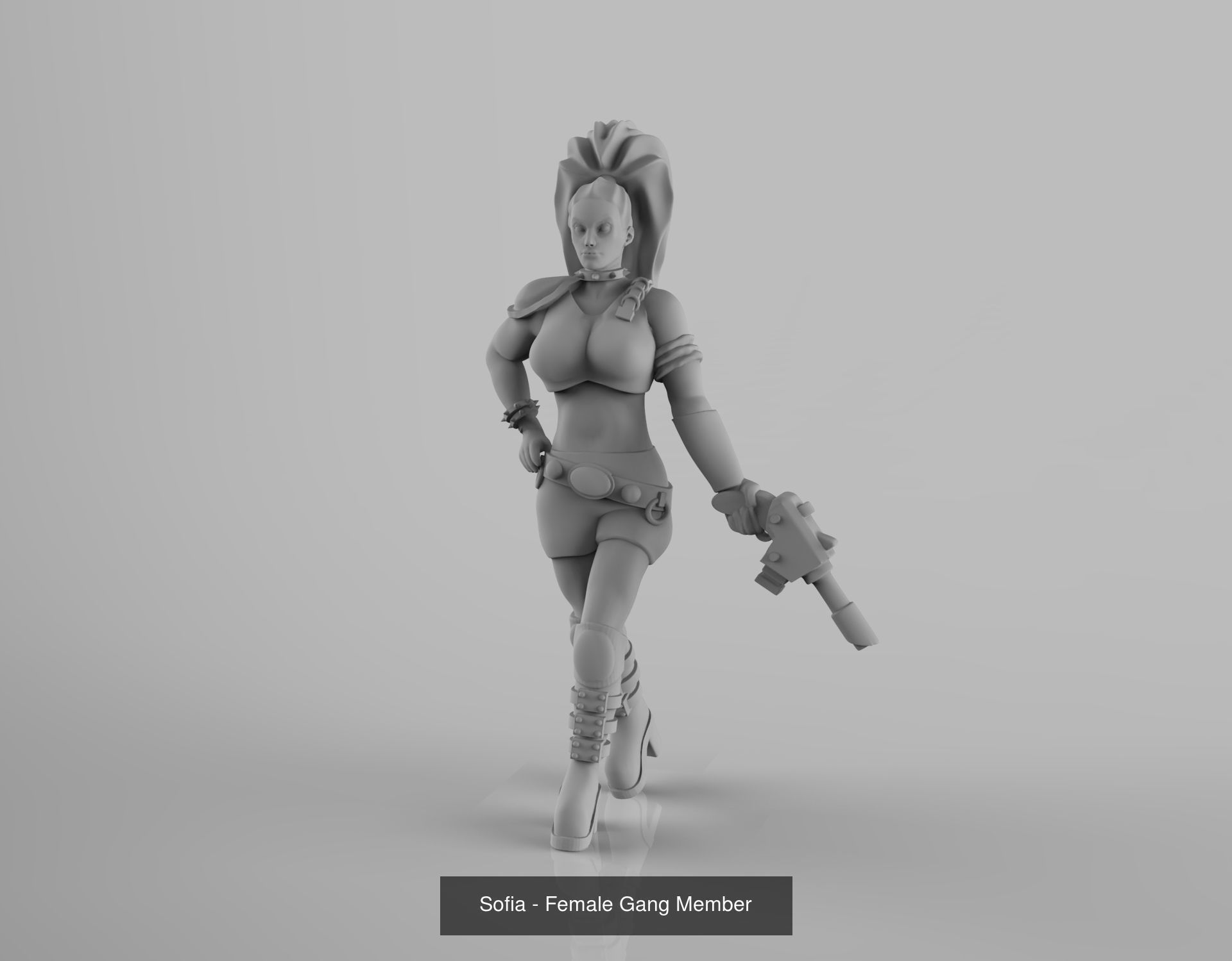 House Bellamorte - Female Gang 3D Model Collection_1