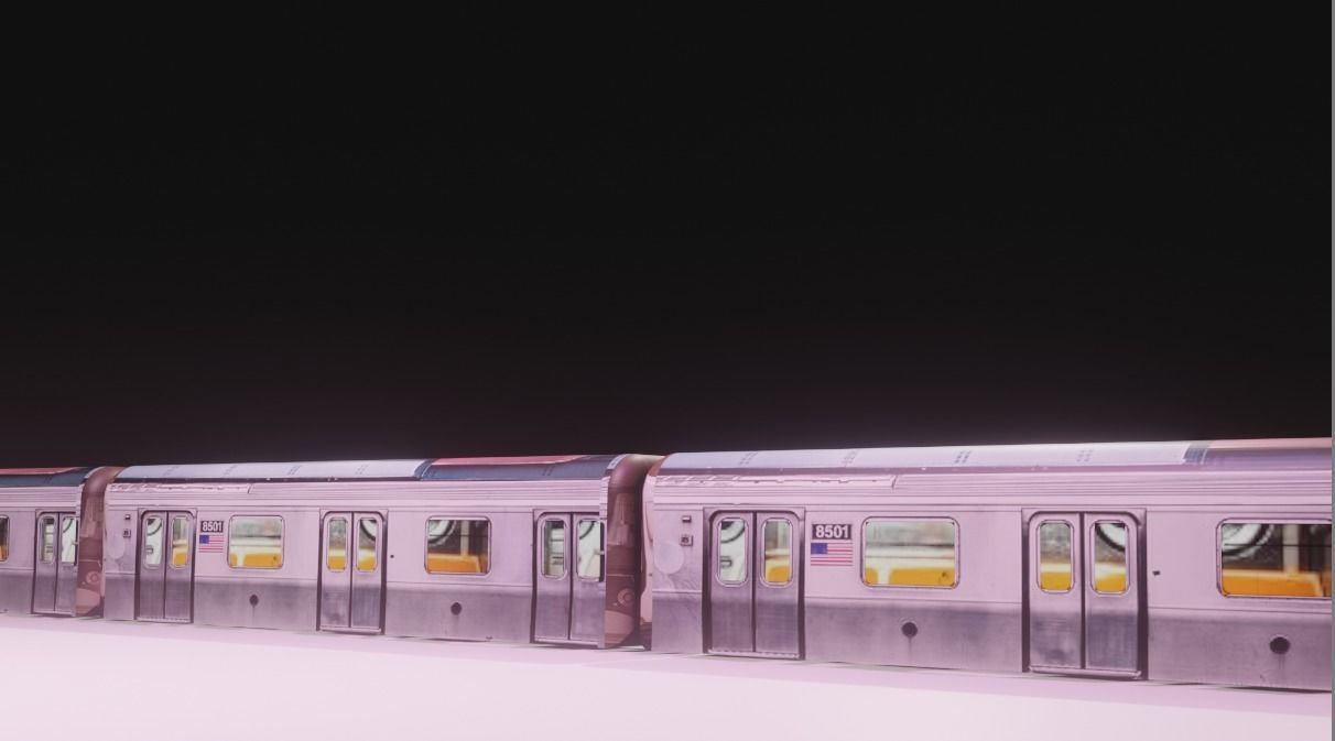 train model with high detail Free low-poly 3D model_5