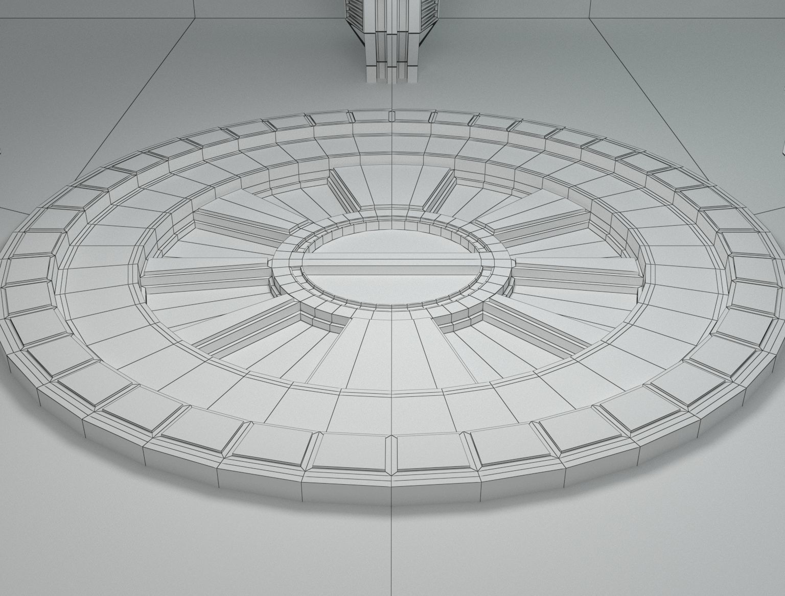 Starship - Startrek Bridge High poly 3D model 3D model_6