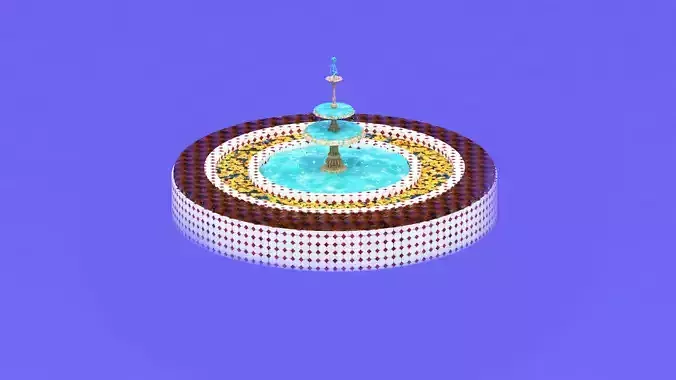 Fountain chair 3D model