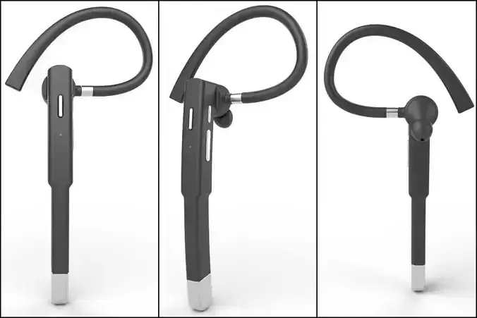 Bluetooth Headset M3 Low-poly 3D model