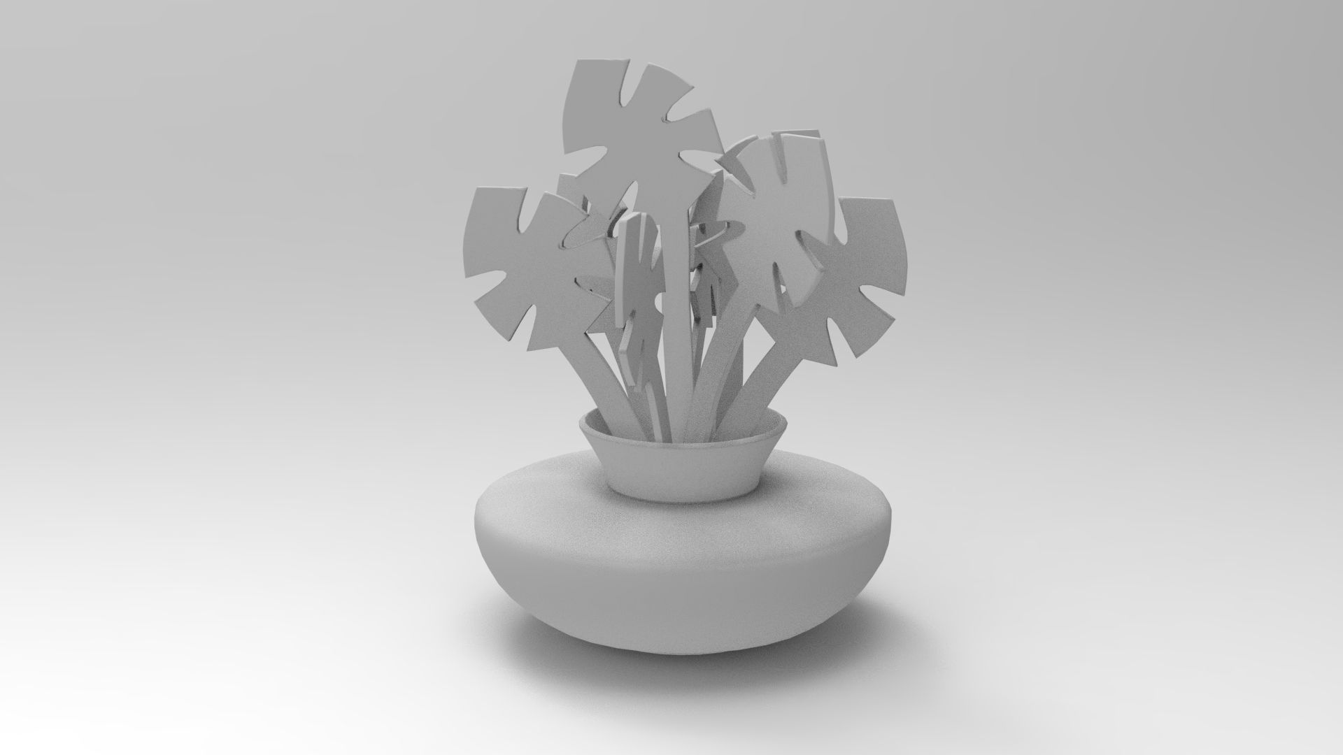 Home Decoration Vase Low-poly 3D model_7