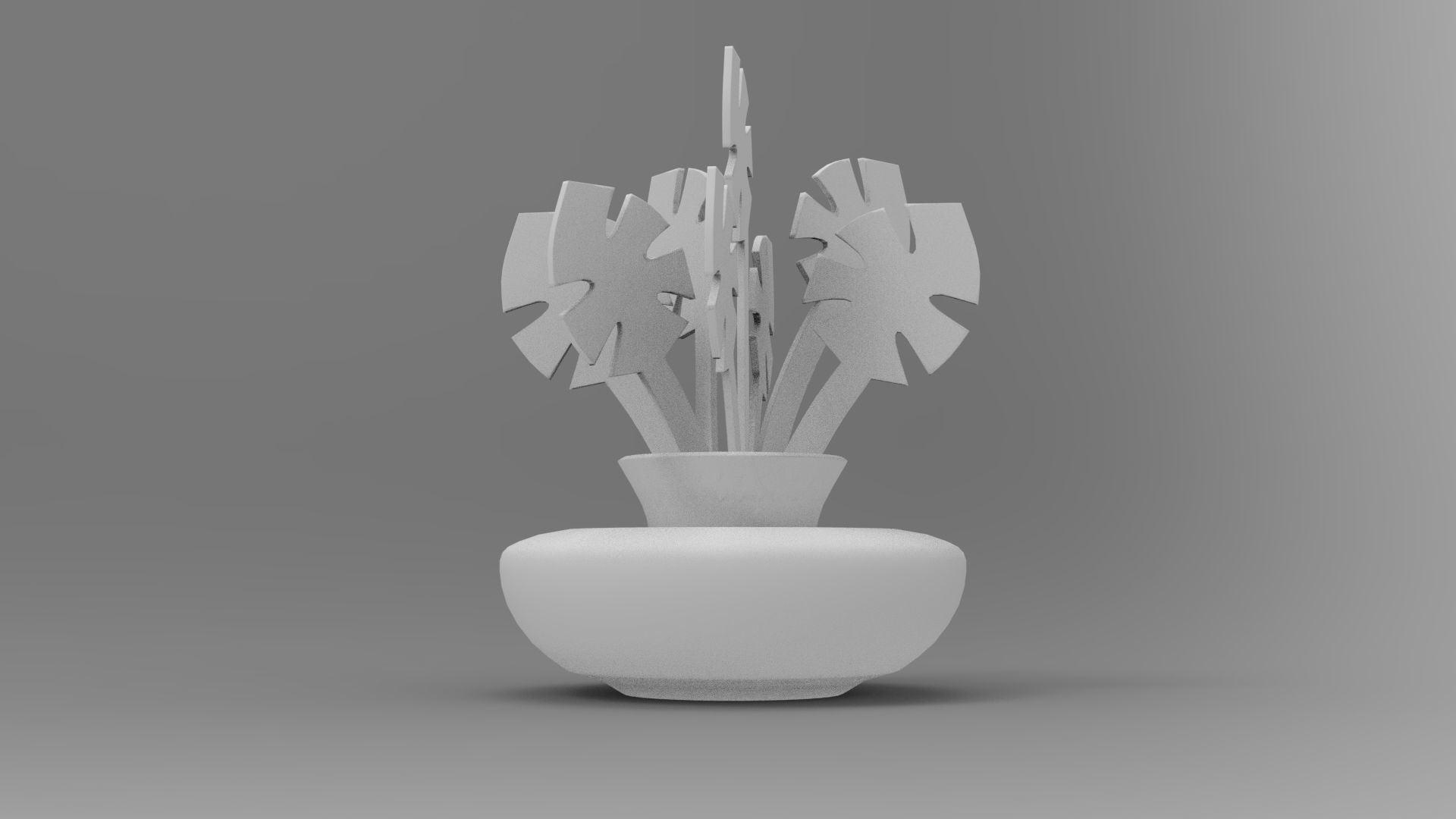 Home Decoration Vase Low-poly 3D model_8
