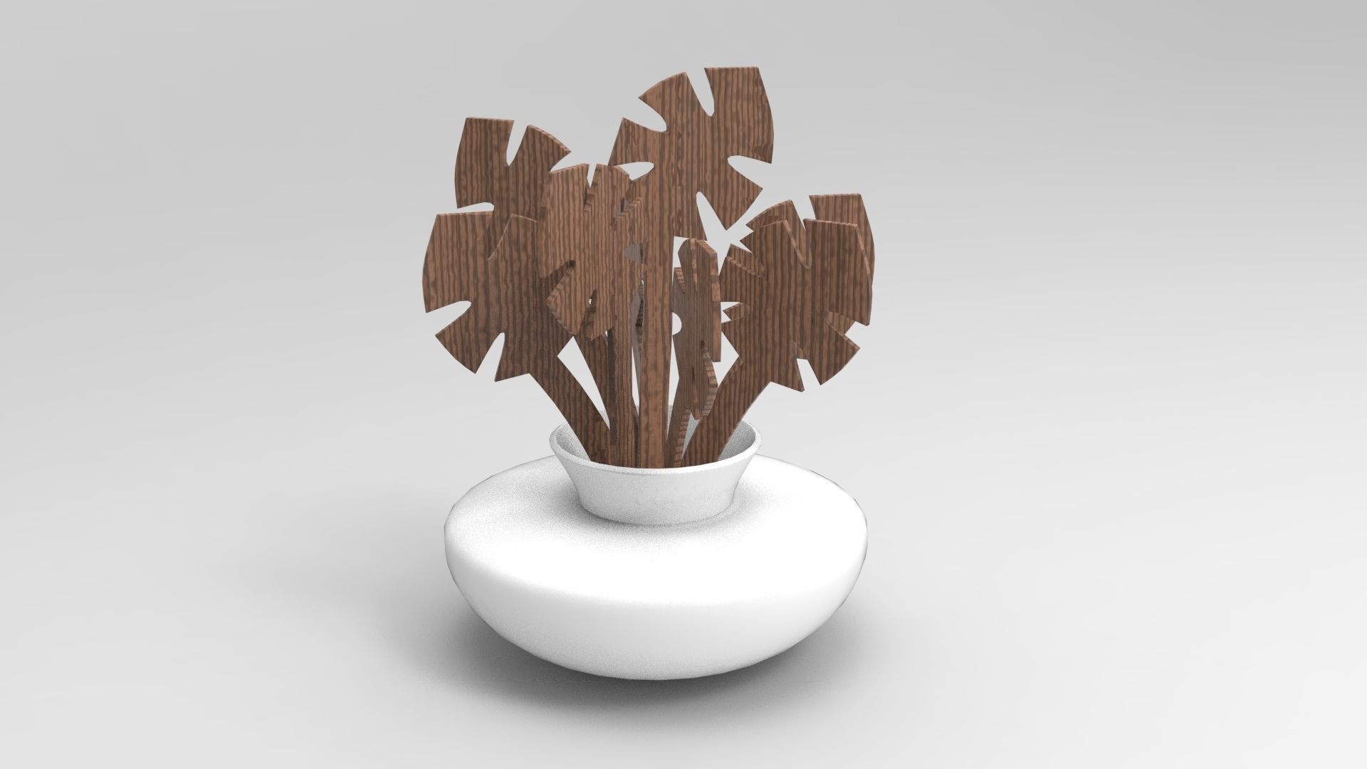 Home Decoration Vase Low-poly 3D model_2