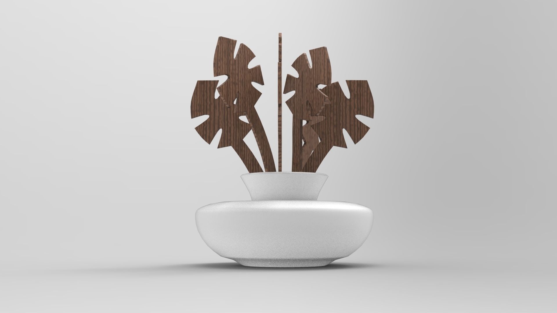 Home Decoration Vase Low-poly 3D model_4