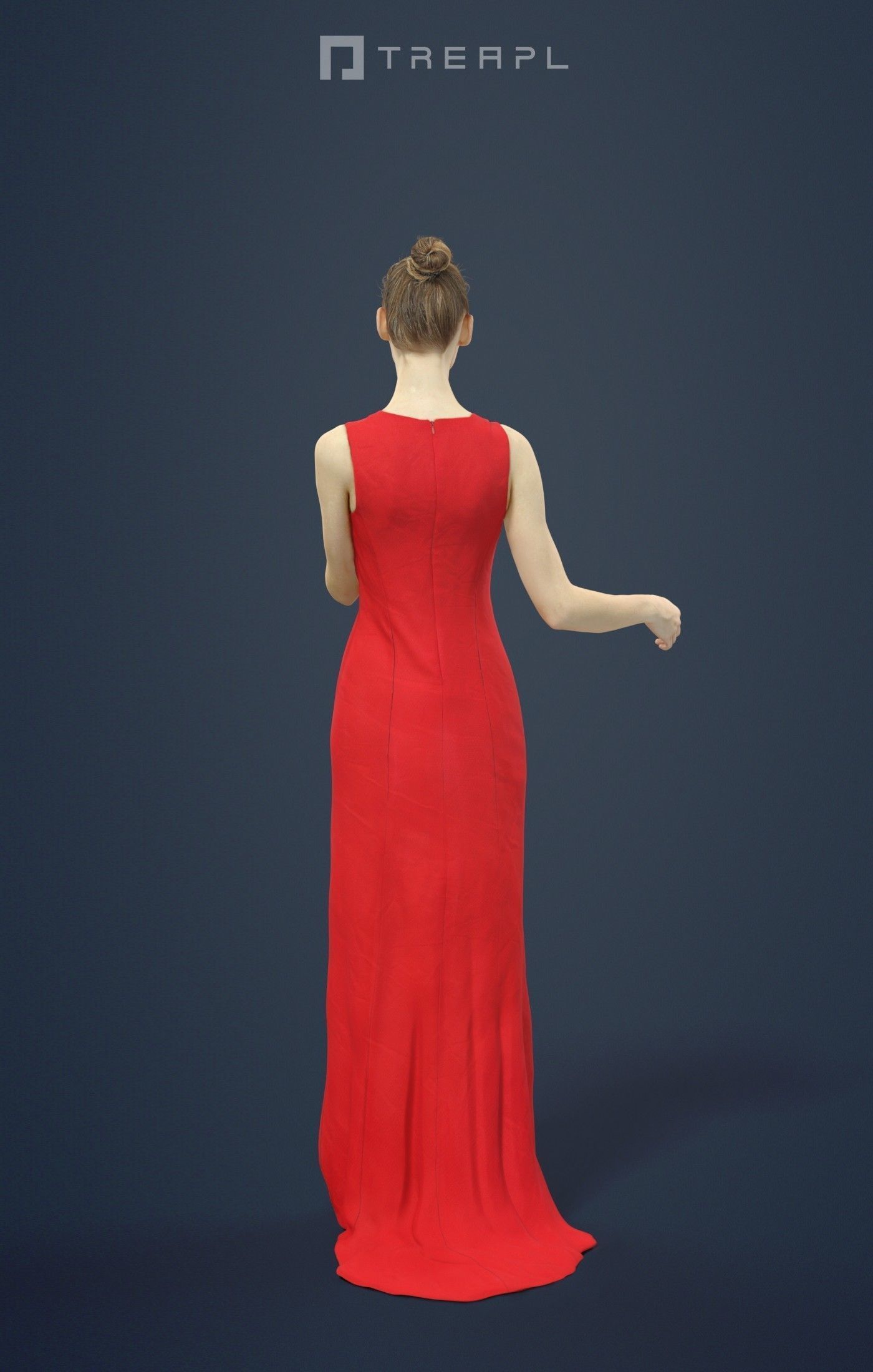 3d crowds and Beauty foreground elegant event woman pointing 3D Model Collection_21