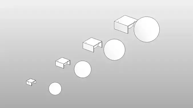 Lamps - Full Parametric Revit Family Free 3D model