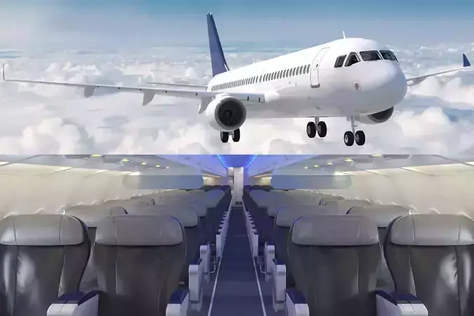 Airbus A 320 First Class 3D model