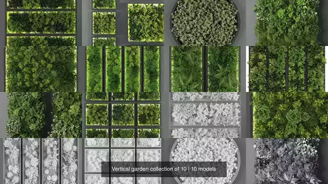 Vertical garden collection of 10