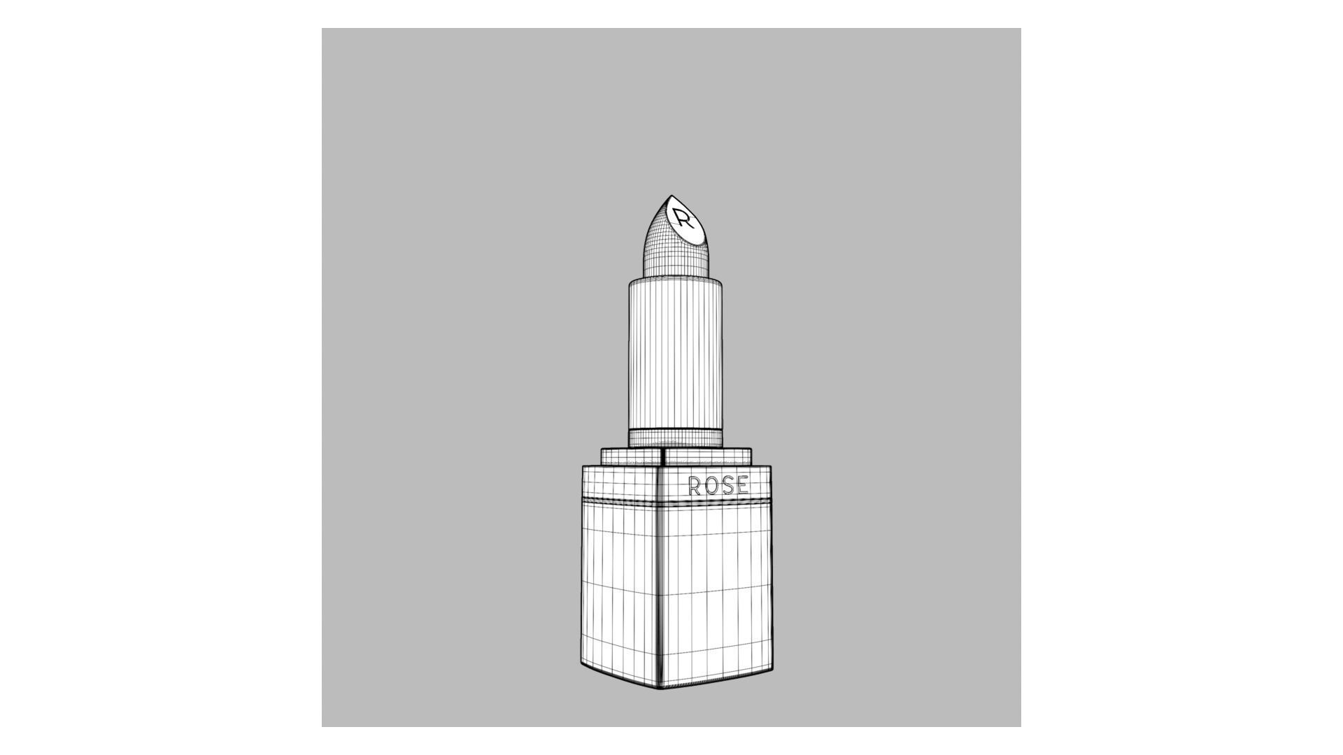 High detailed Lipstick with textures 3D model_9