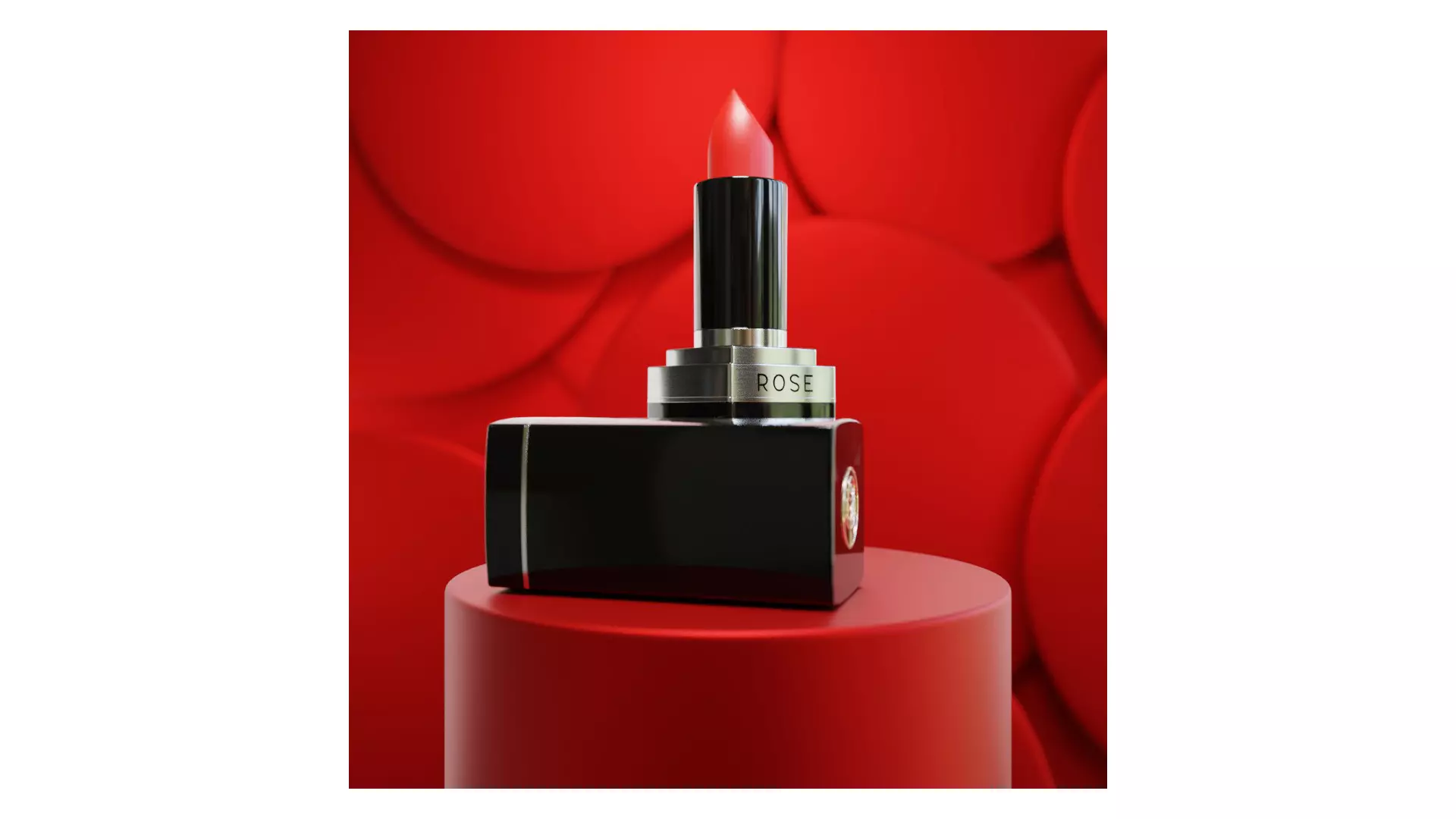 High detailed Lipstick with textures 3D model_0