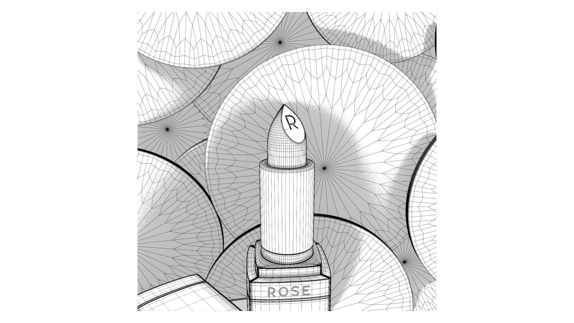 High detailed Lipstick with textures 3D model_5