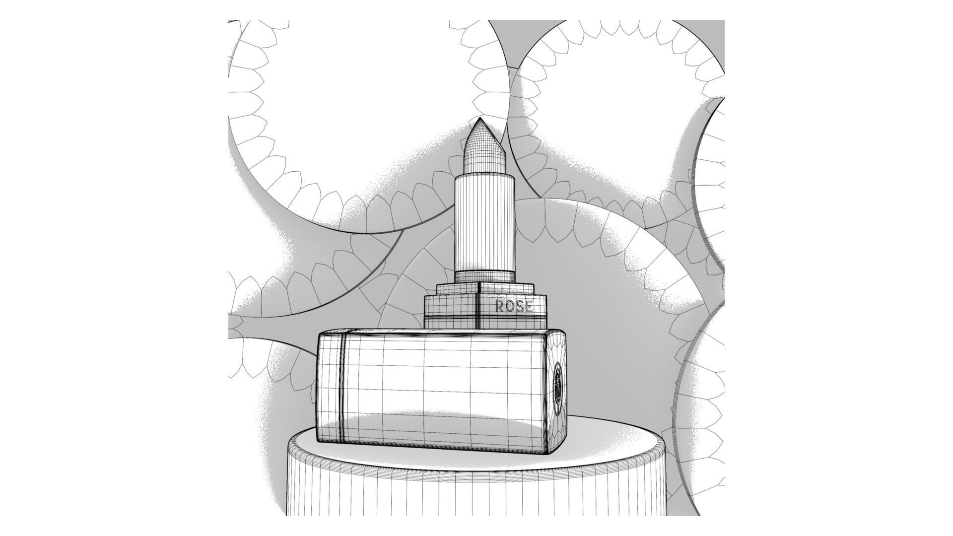 High detailed Lipstick with textures 3D model_1