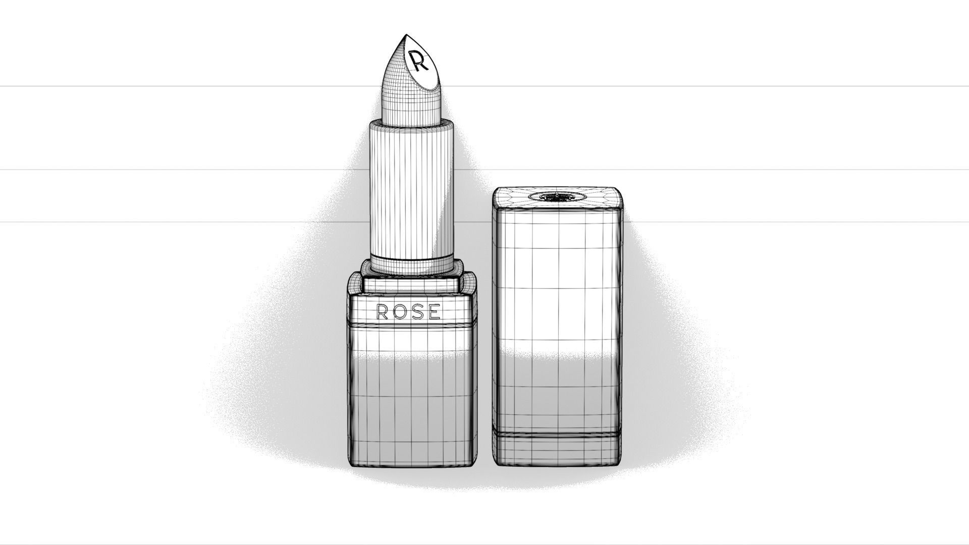 High detailed Lipstick with textures 3D model_7