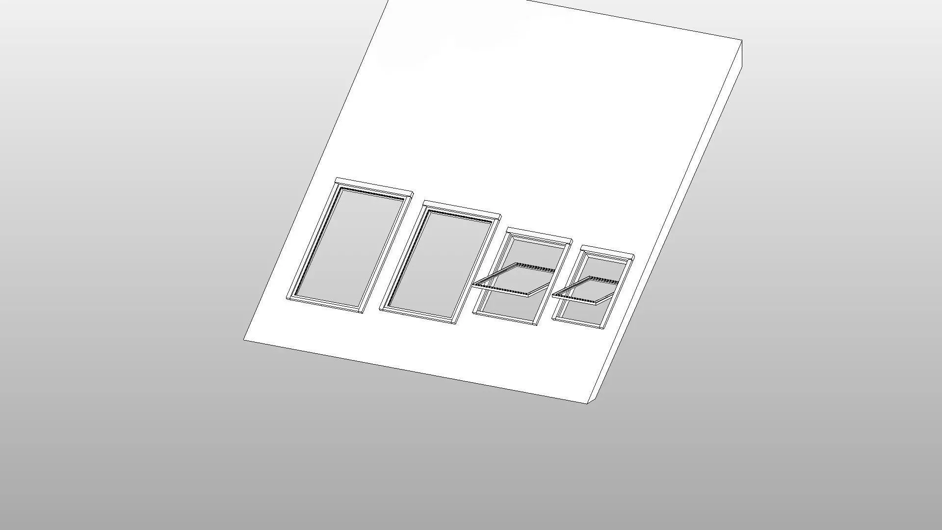 Roof Window - Full Parametric Revit Family 3D model