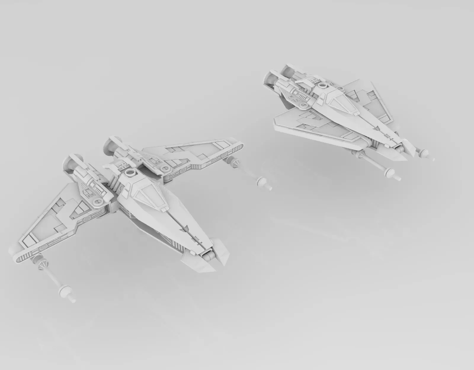 Liberator Class Starfighter 1-270 scale 3D print model_0