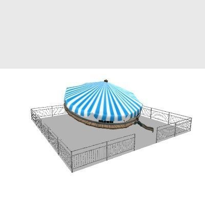 ombak banyu pasar malam 3D model_2