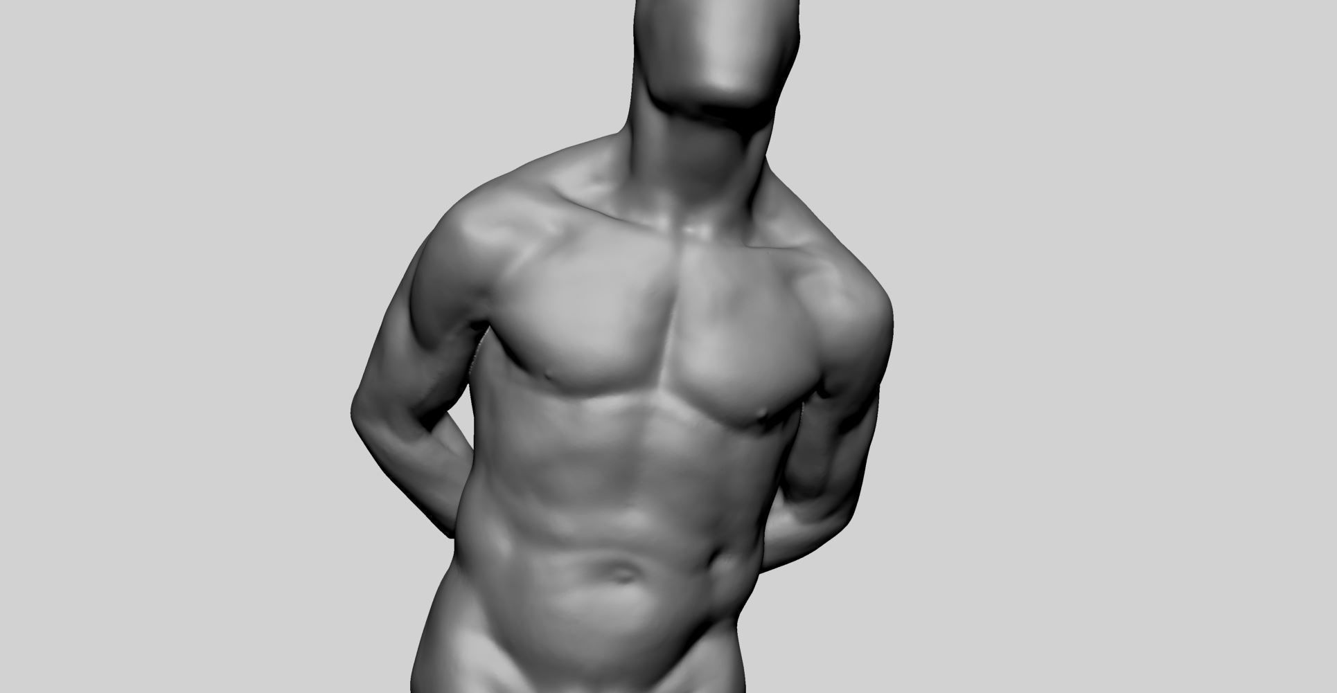 Male Torso Printable v3 3D print model_6